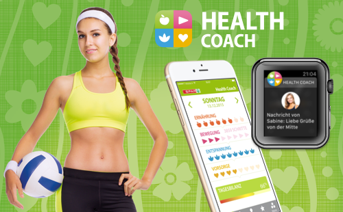 SPAR Health Coach App für alle Smartphone Plattformen und für Apple Watch und Android Wear